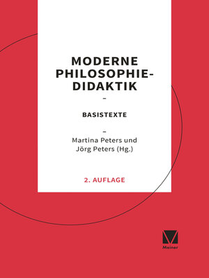 cover image of Moderne Philosophiedidaktik